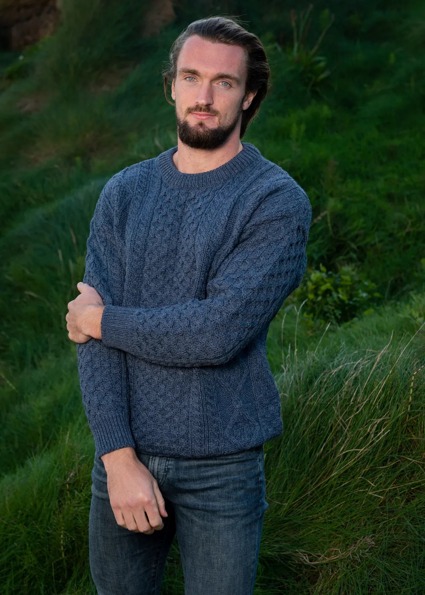 Gestrickter Wollpullover Herren Winter - IdealeKleiden