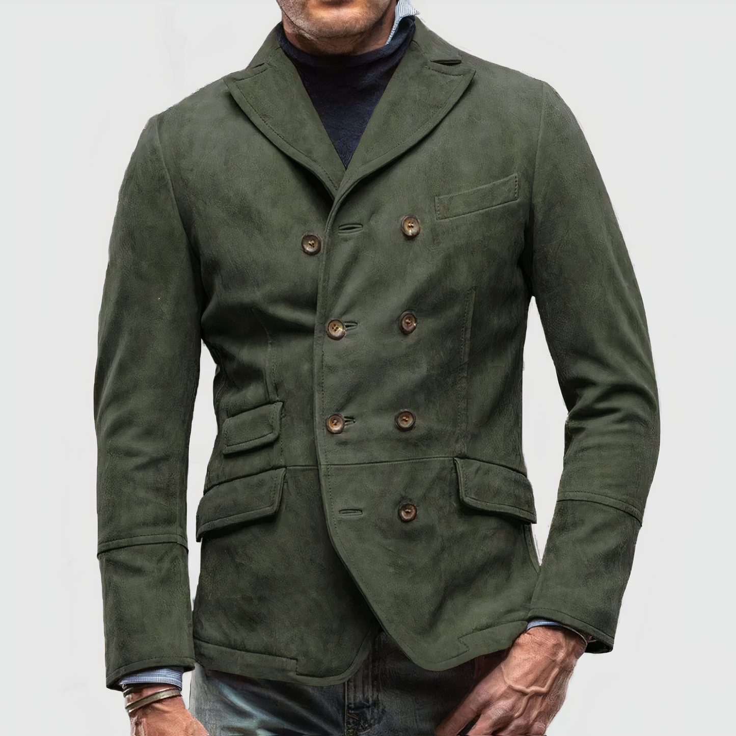 Herren Blazer Zwei-Knopf Eleganz