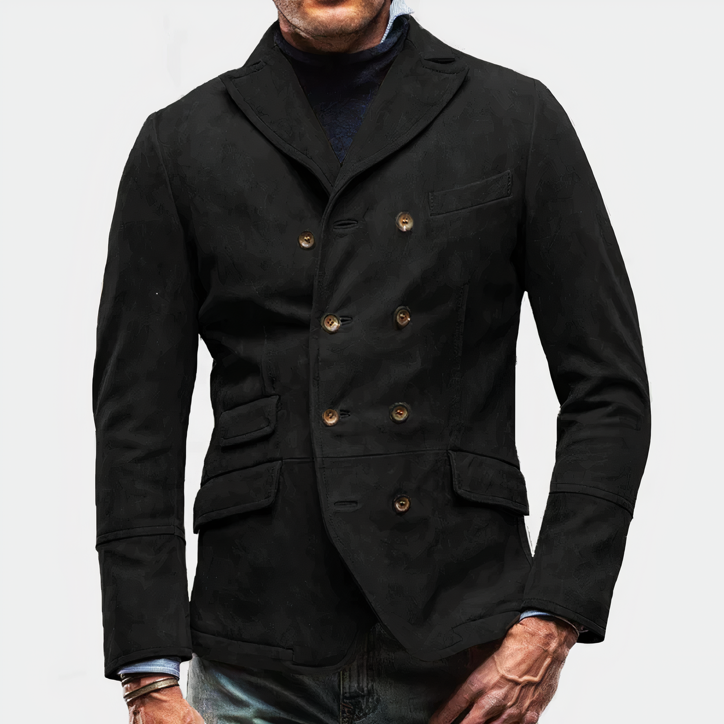 Herren Blazer Zwei-Knopf Eleganz