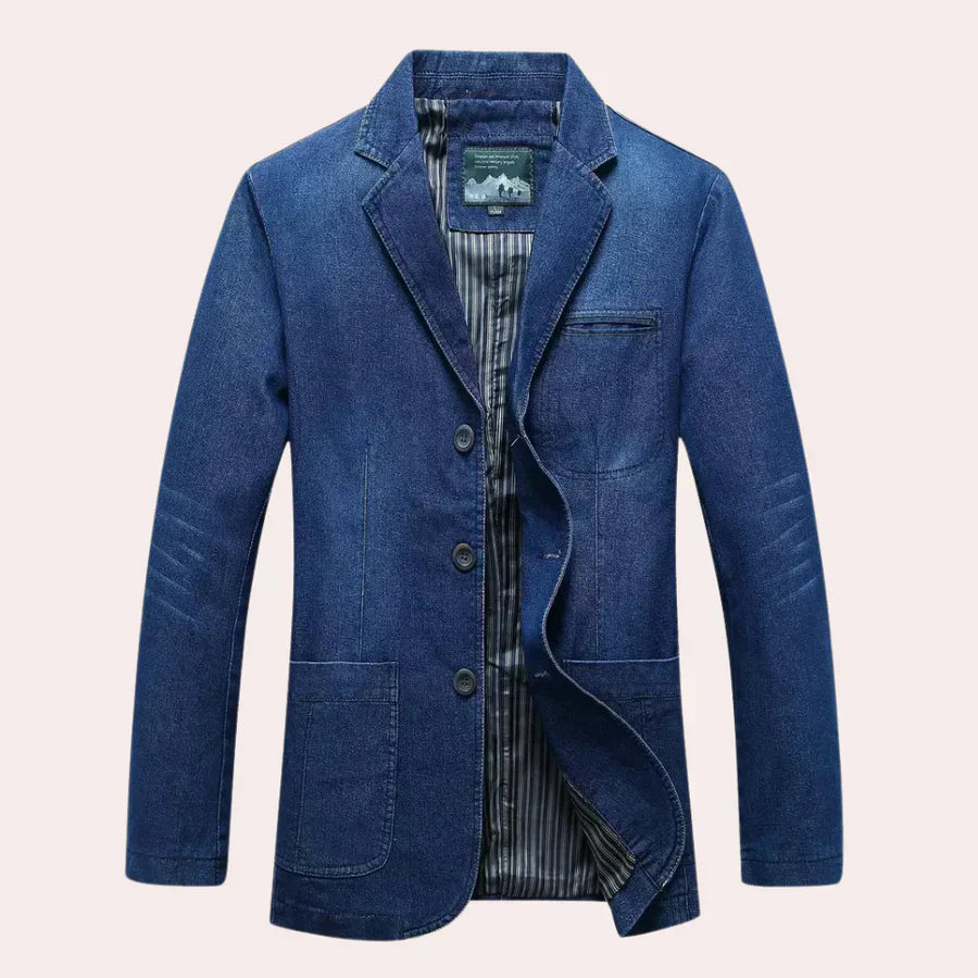 Eleganter Jeans-Blazer für Männer Modern Style