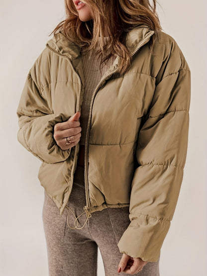 Modische Steppjacke Damen Reißverschluss