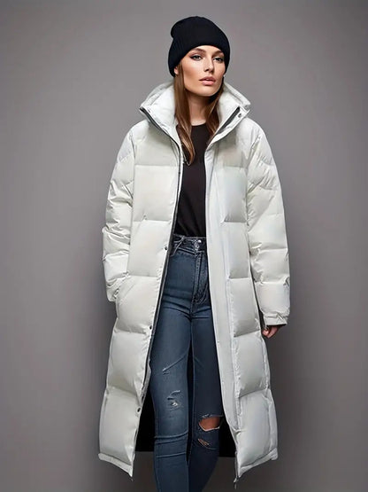 Winterjacke Damen Lang Daunen Mantel