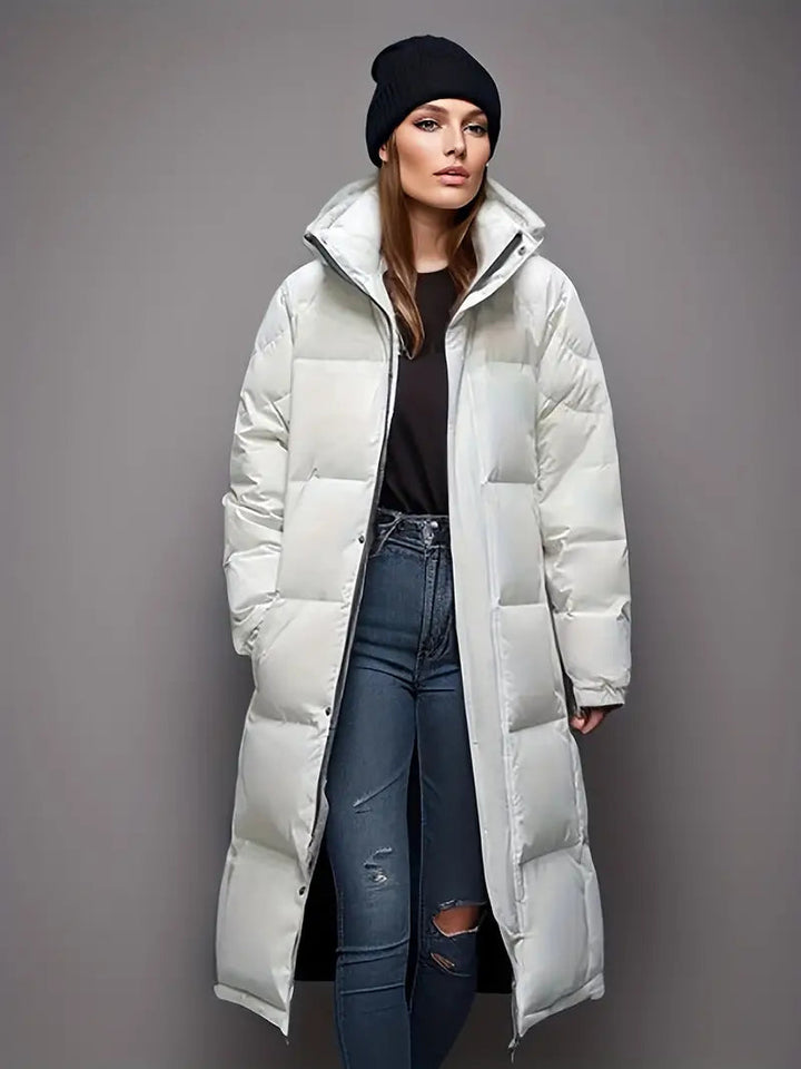 Winterjacke Damen Lang Daunen Mantel