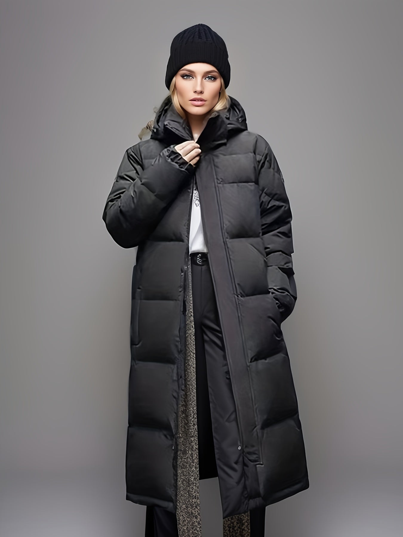Winterjacke Damen Lang Daunen Mantel