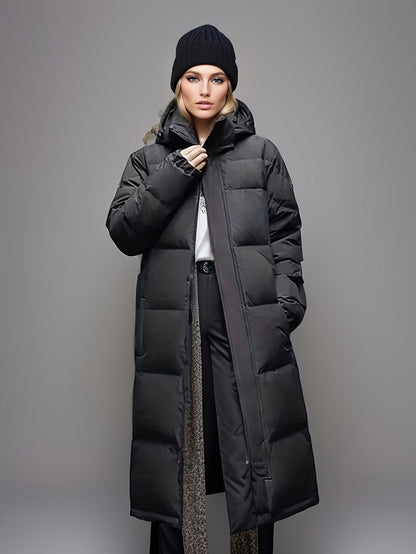Winterjacke Damen Lang Daunen Mantel