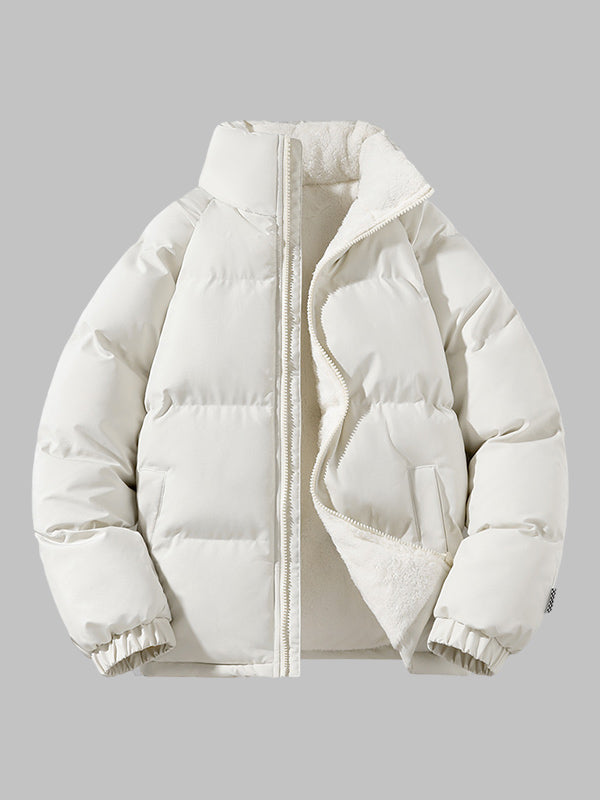 Herren Pufferjacke Fleece Isolierung Warm