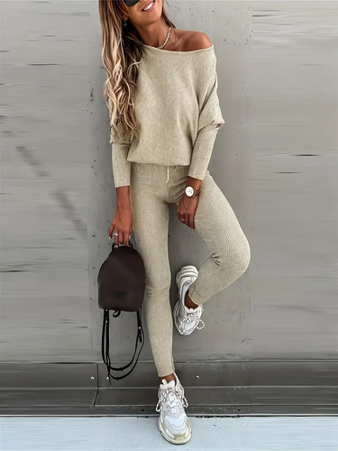 Komfort Set: Pullover und Leggings Strick - IdealeKleiden