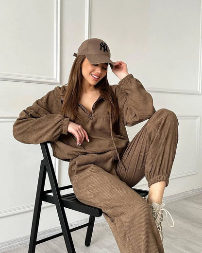 Kapuzenoutfit Zweiteilig Langärmlig
