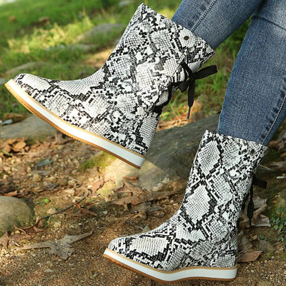 Stylische Stiefel Damen Knöchellang Wildleder