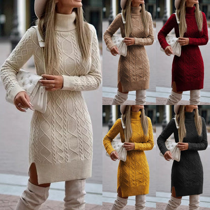 Stylisches Winterkleid Damen Elegant