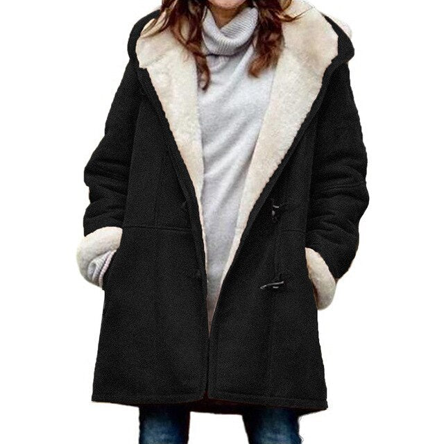 Damen Wintermantel Lässig Warm Modern