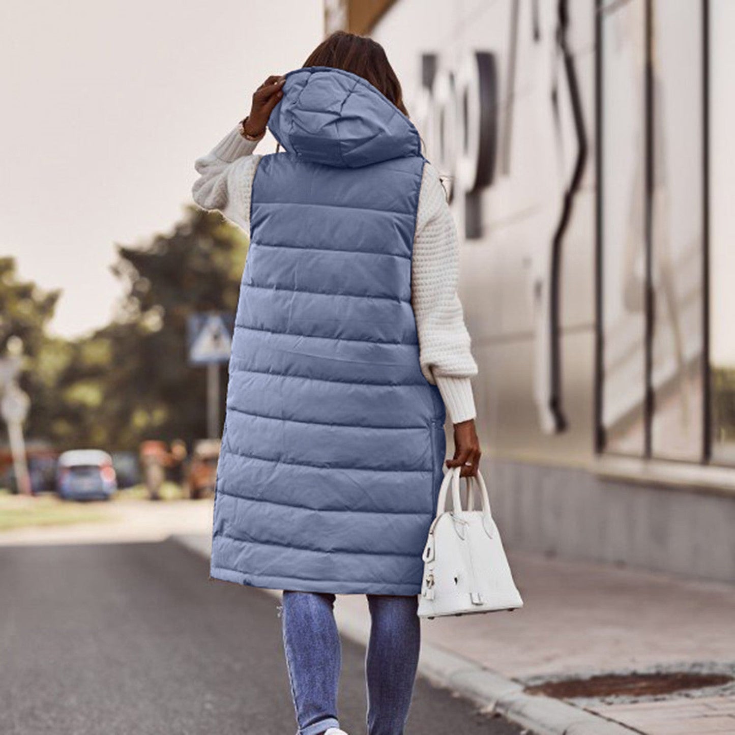 Damen Bodywarmer Lang Elegant - IdealeKleiden