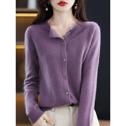 Klassischer Cardigan mit Knöpfen Zeitloses Design
