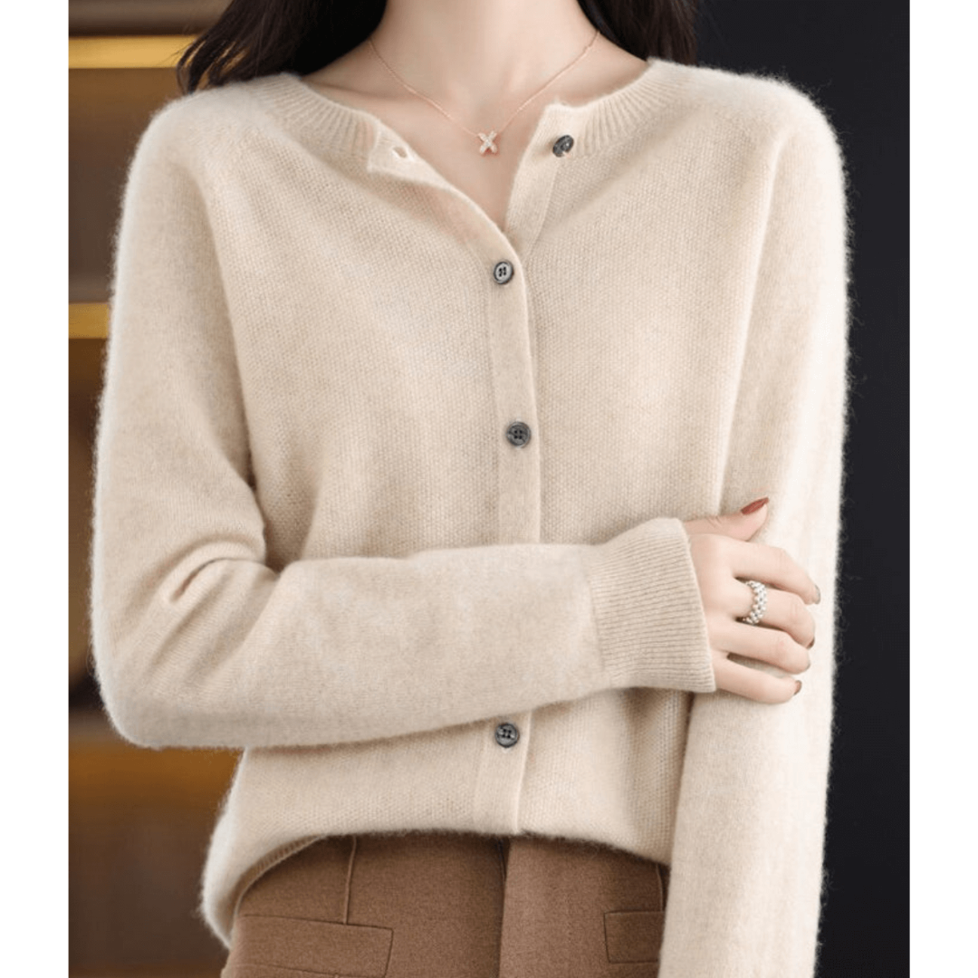 Klassischer Cardigan mit Knöpfen Zeitloses Design