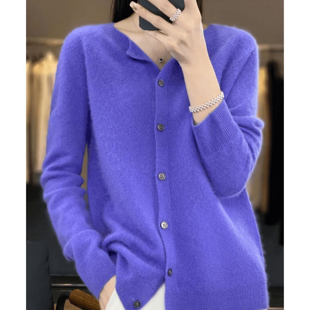 Klassischer Cardigan mit Knöpfen Zeitloses Design