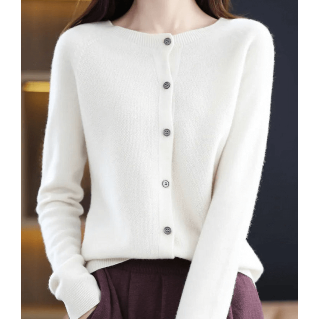 Klassischer Cardigan mit Knöpfen Zeitloses Design