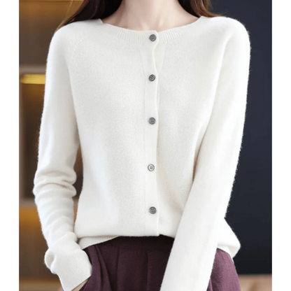 Klassischer Cardigan mit Knöpfen Zeitloses Design