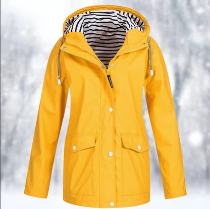 Wasserdichte Regenjacke Kapuze Outdoor - IdealeKleiden