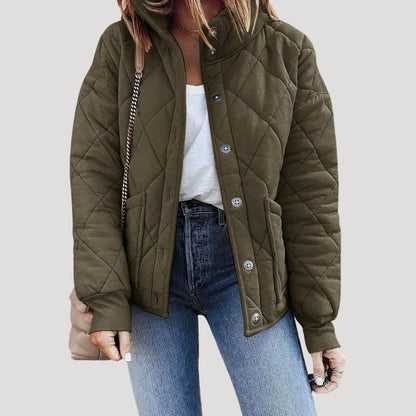 Damen Pufferjacke Steppweste Warm Isoliert