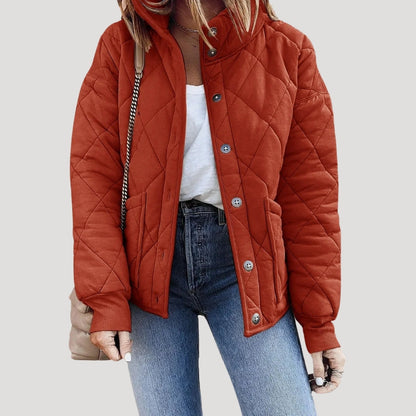 Damen Pufferjacke Steppweste Warm Isoliert