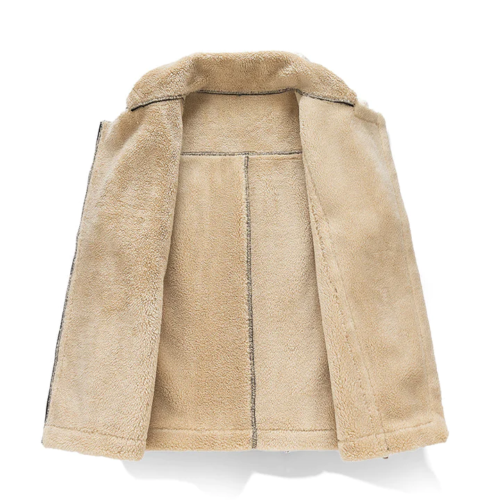 Stylische Damenjacke Ärmellos mit Kunstpelz - IdealeKleiden
