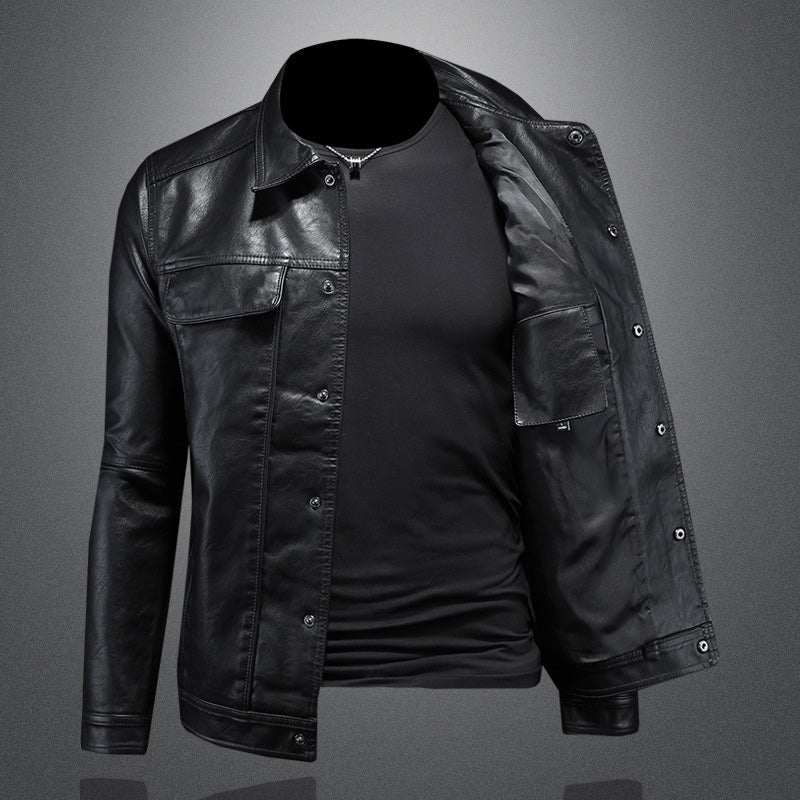 Moderne Lederjacke Herren Trend - IdealeKleiden