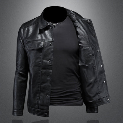 Moderne Lederjacke Herren Trend - IdealeKleiden
