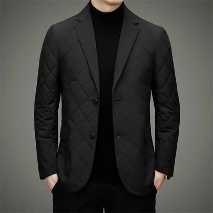 Herren Steppjacke Eleganter Blazer-Stil