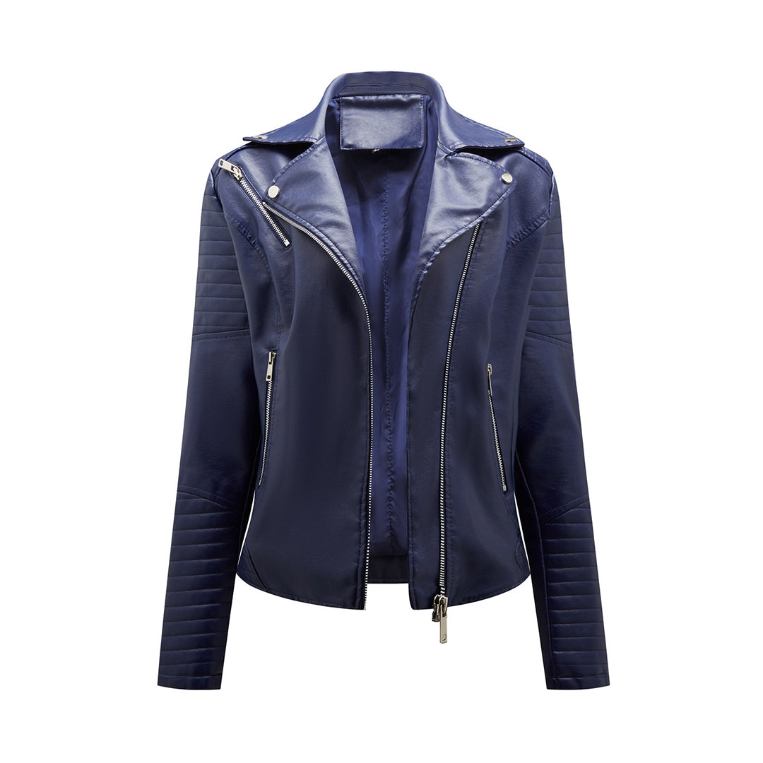 Elegante Damen Lederjacke Modern Style