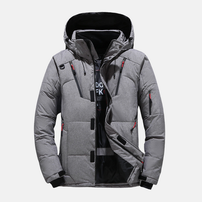 Daunenjacke Warm Isoliert mit Kapuze und Taschen