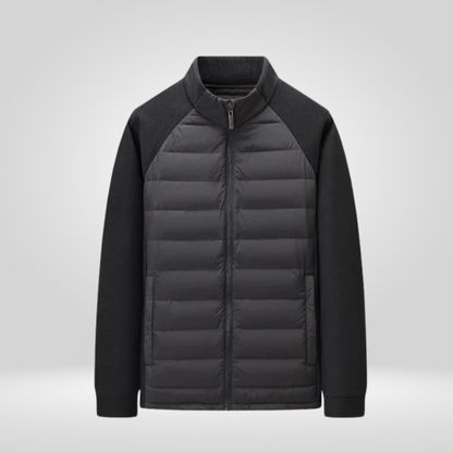 Leichte Herren Winterjacke Warm Reißverschluss Daunenfüllung