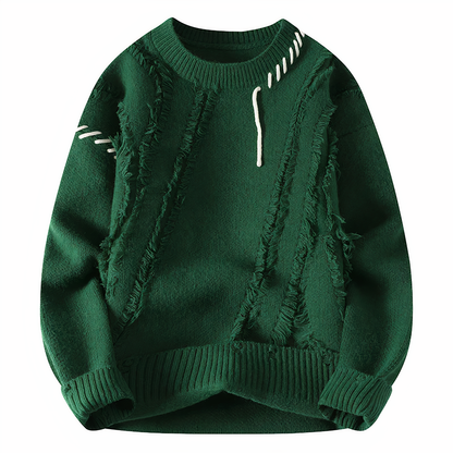 Einzigartiger Patchwork Pullover Modern Style
