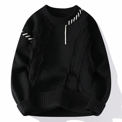Einzigartiger Patchwork Pullover Modern Style