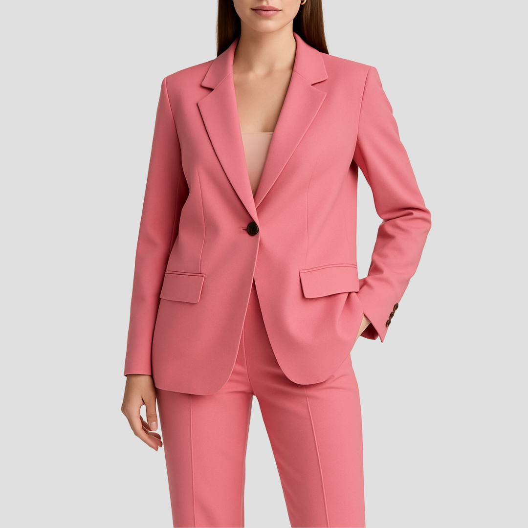 Damen Business-Anzug Set Langblazer Hose