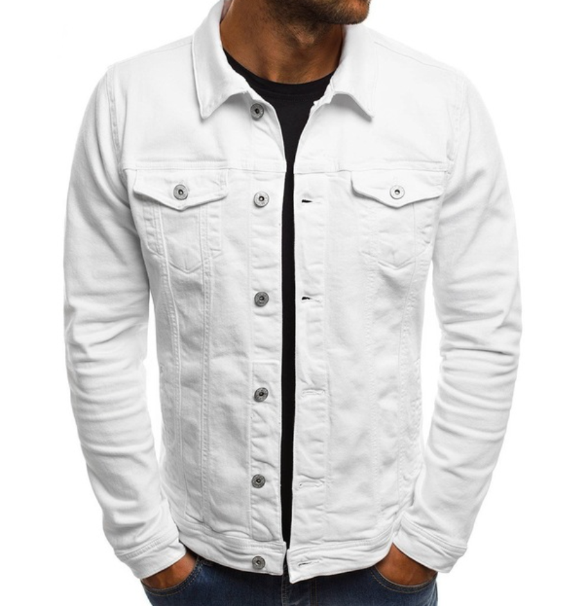 Herren Jeansjacke Slim Fit Sommer Modell