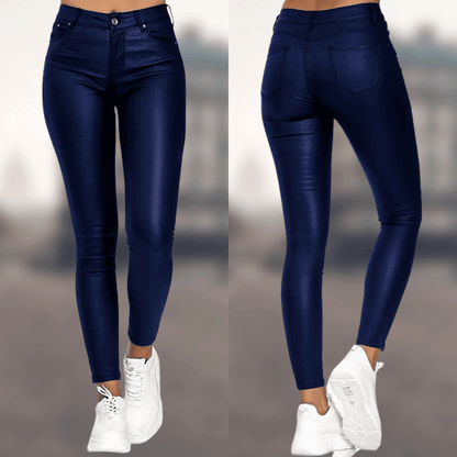 Elegante Lederhose Damen Bequem Modern