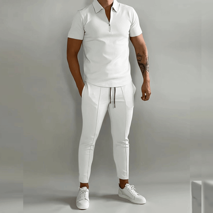 Herren Poloshirt Set Freizeit Sportlich 2-teilig