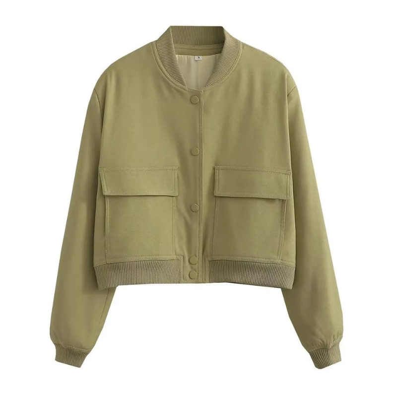 Modische Bomberjacke mit Taschen Regular Fit Damen