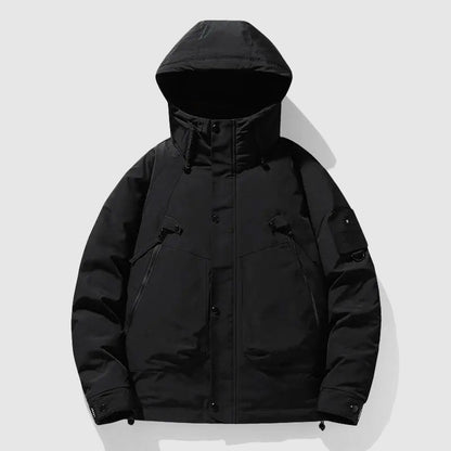 Winterjacke Herren Kapuze Daunenfüllung Warm