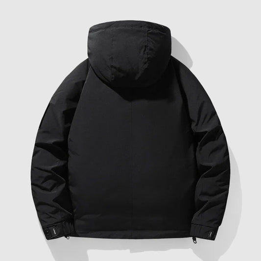 Winterjacke Herren Kapuze Daunenfüllung Warm - IdealeKleiden