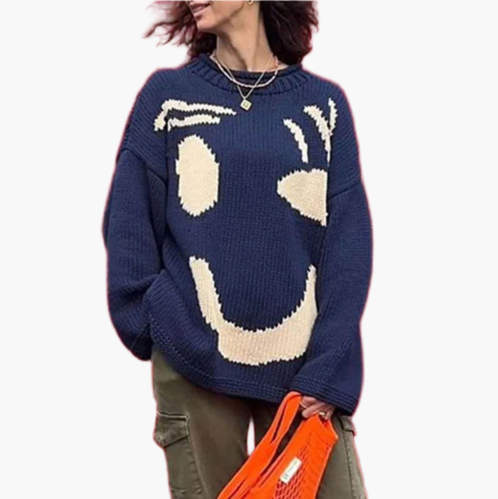 Künstlerischer Strickpullover Gemütlich Abstrakt