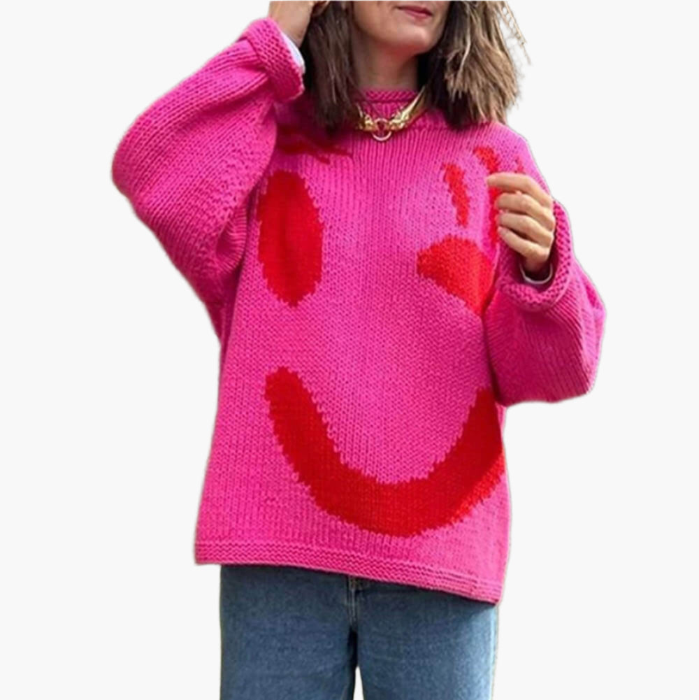 Künstlerischer Strickpullover Gemütlich Abstrakt