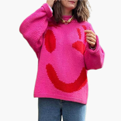 Künstlerischer Strickpullover Gemütlich Abstrakt