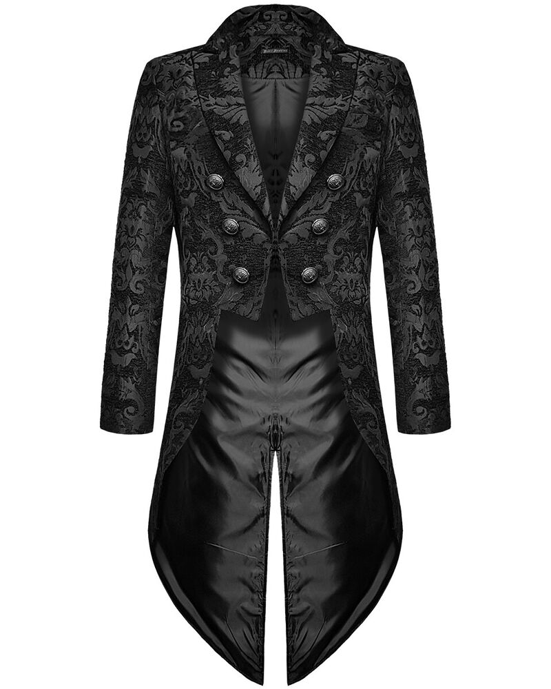 Gothic Herrenanzug Elegant Schwarz