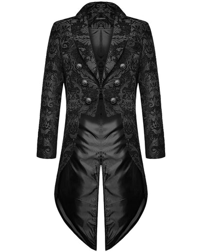 Gothic Herrenanzug Elegant Schwarz
