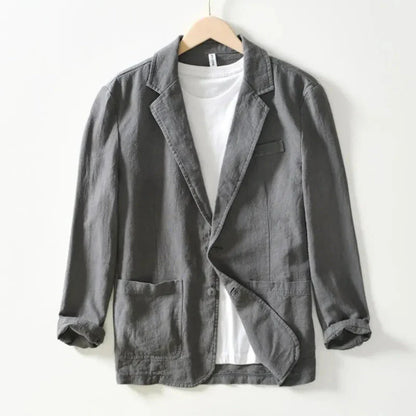 Sommer Leinenblazer Lässig Chic