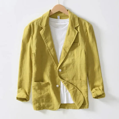 Sommer Leinenblazer Lässig Chic