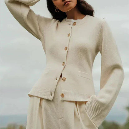 Damen Strickjacke Herbst Chic Cardigan Modern
