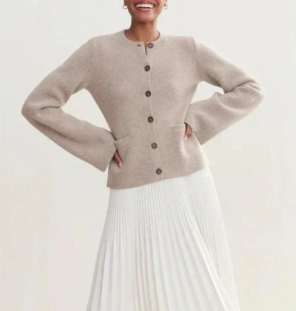 Damen Strickjacke Herbst Chic Cardigan Modern