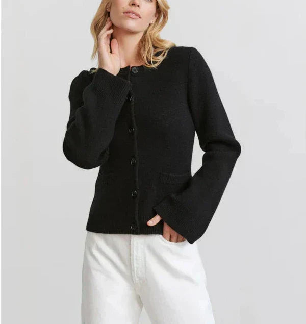 Damen Strickjacke Herbst Chic Cardigan Modern - IdealeKleiden